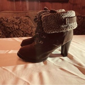 High heel winter boots